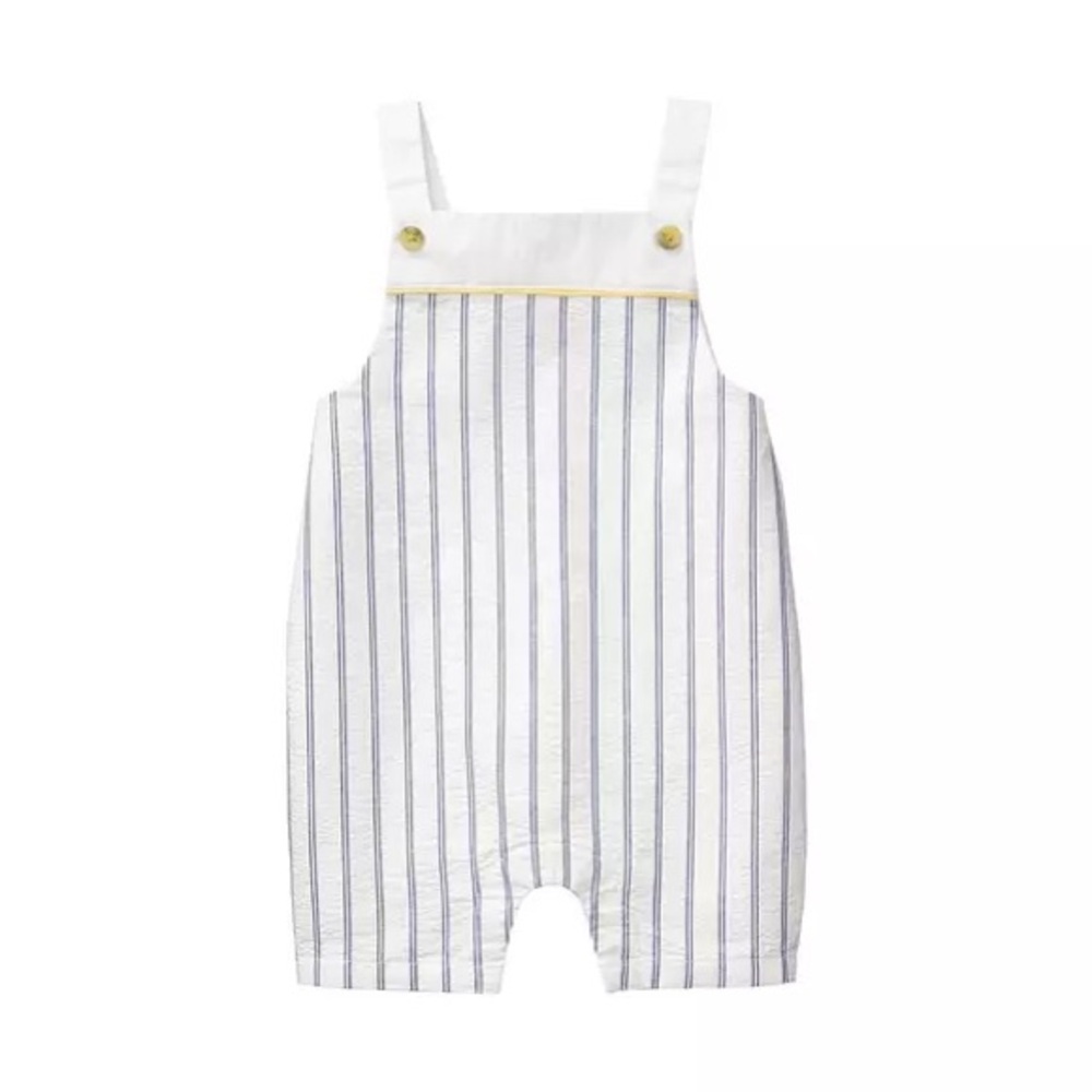 NWOT Janie and Jack seersucker overall 3/$30